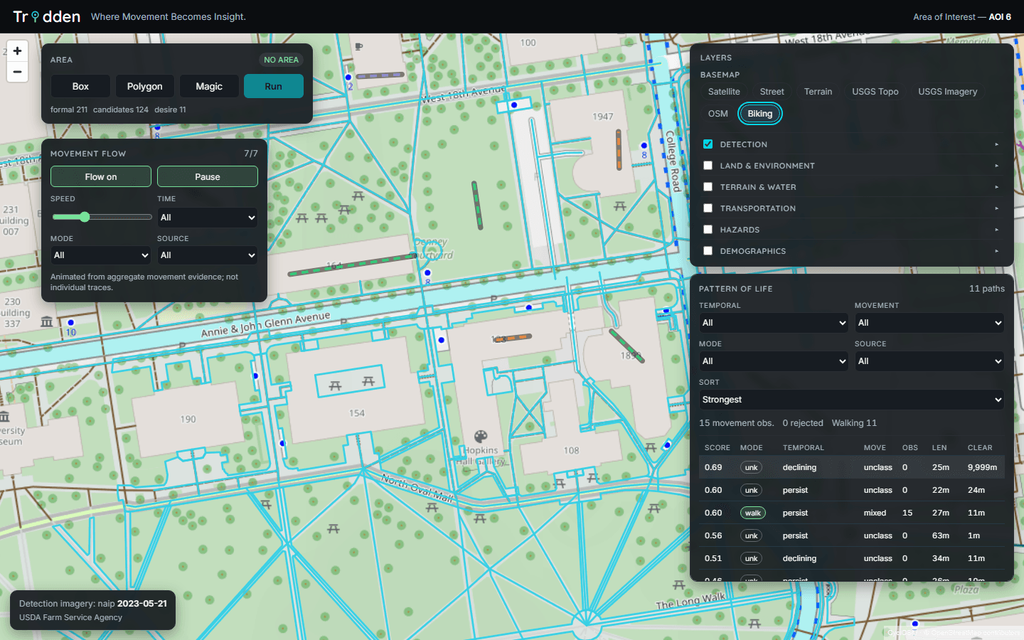 Biking basemap