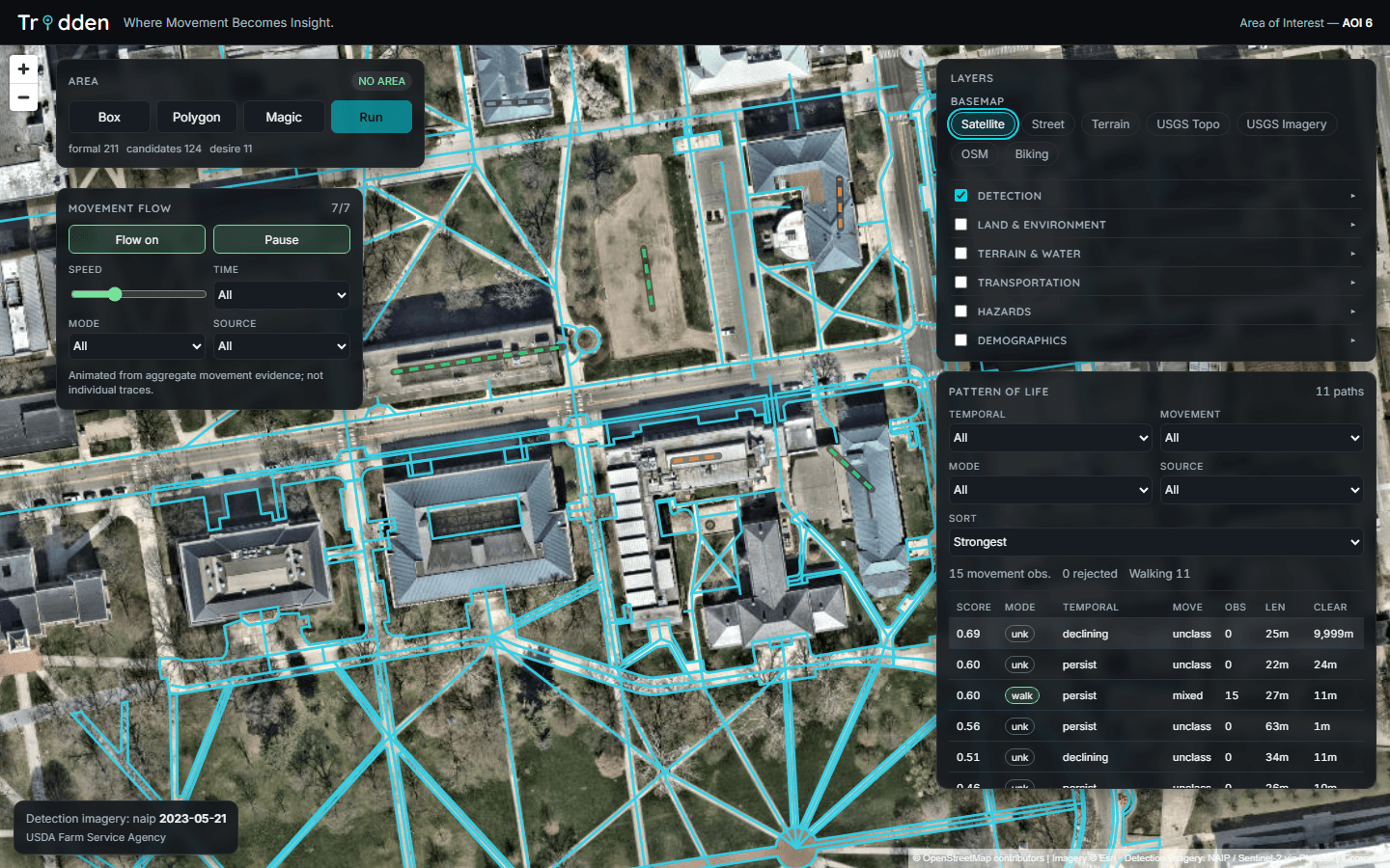 Satellite basemap