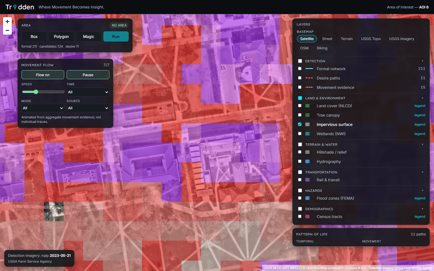 Impervious surface layer